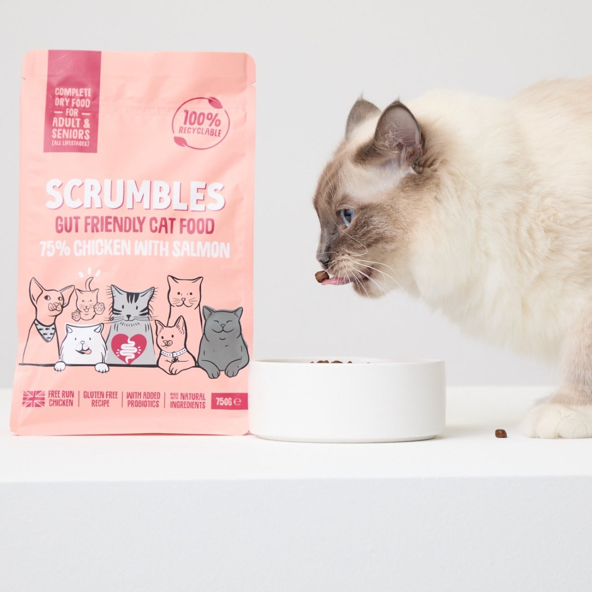 Cat Food Gut Friendly Scrumbles