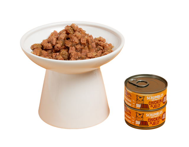 jelly cat food in tins