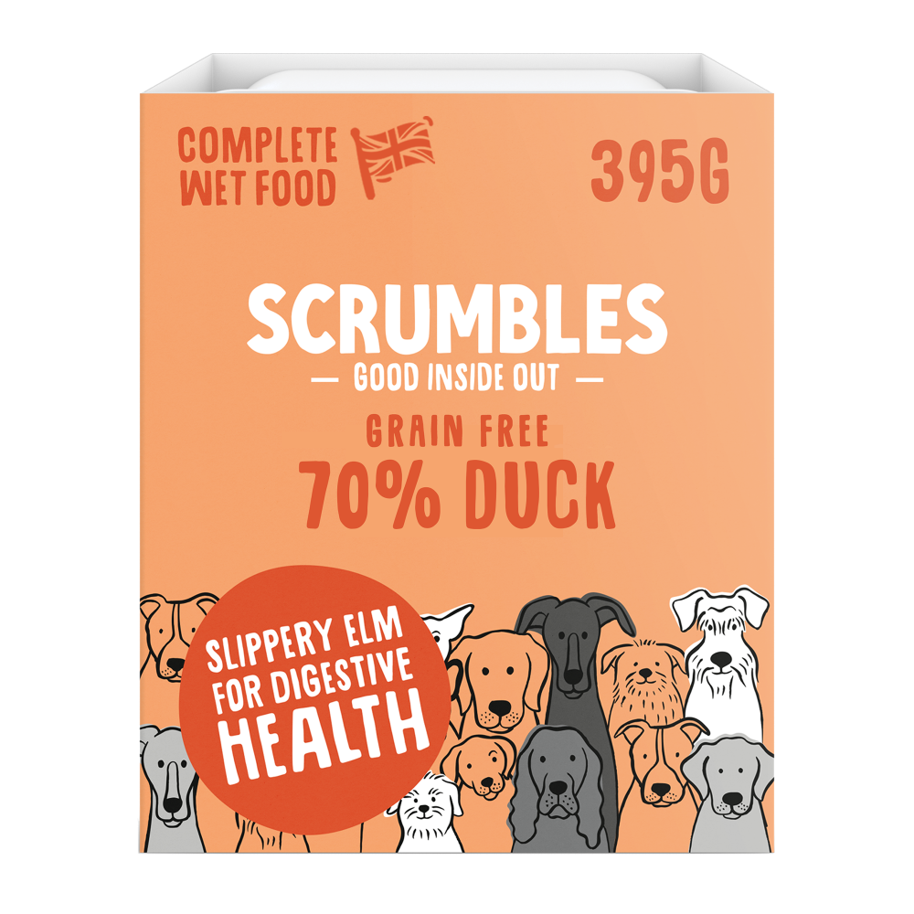 Grain Free Duck Wet Dog Food Hypoallergenic Scrumbles