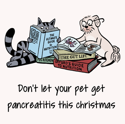 Pancreatitis in dogs & cats: feeding human food holiday leftovers