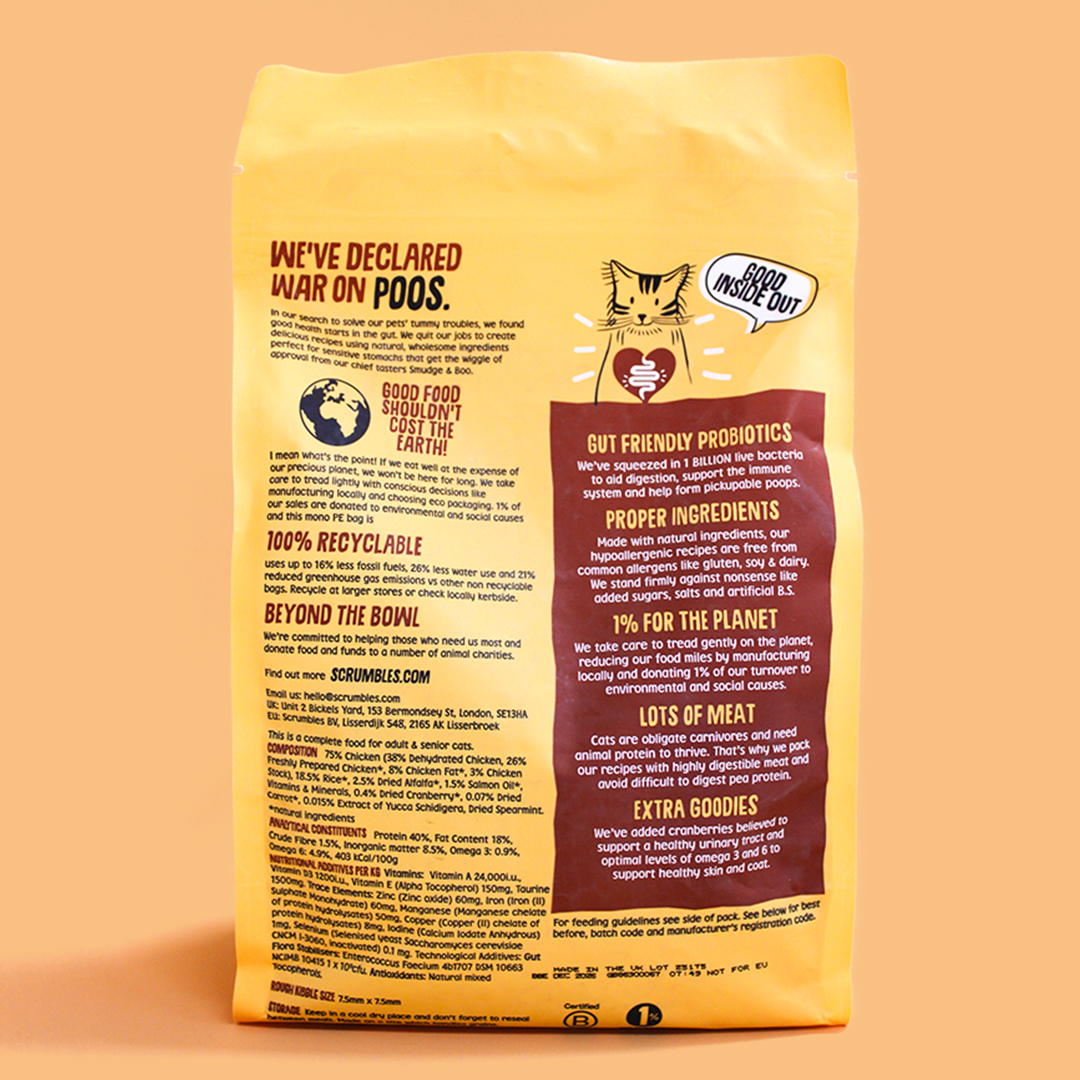 Chicken Dry Cat Food Ingredients