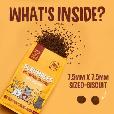 Chicken Dry Cat Food Size