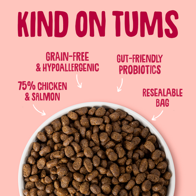 Chicken & Salmon Dry Cat Food Gut Friendly