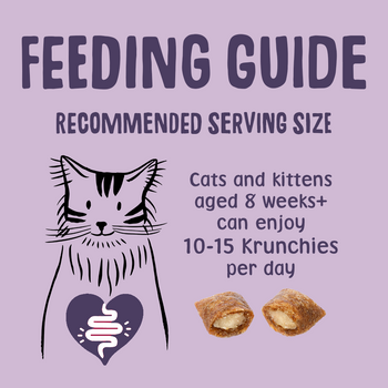 Calming Krunchies Cat Treats Feeding