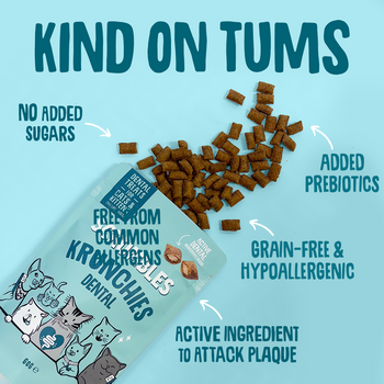 Dental Krunchies Cat Treats Gut Friendly