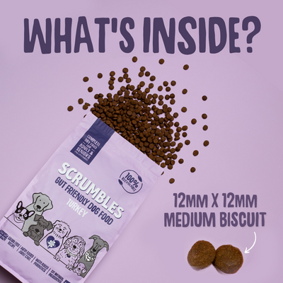 Turkey Dry Dog Food Size