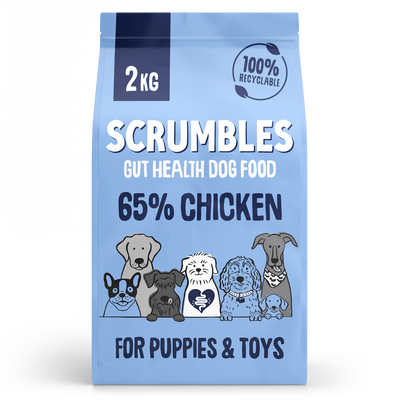 Puppy dry dog food chicken