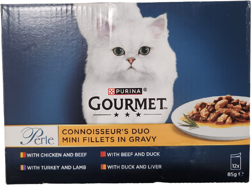 GOURMET Perle Connoisseur's Collection in Gravy Wet Cat Food12x85g