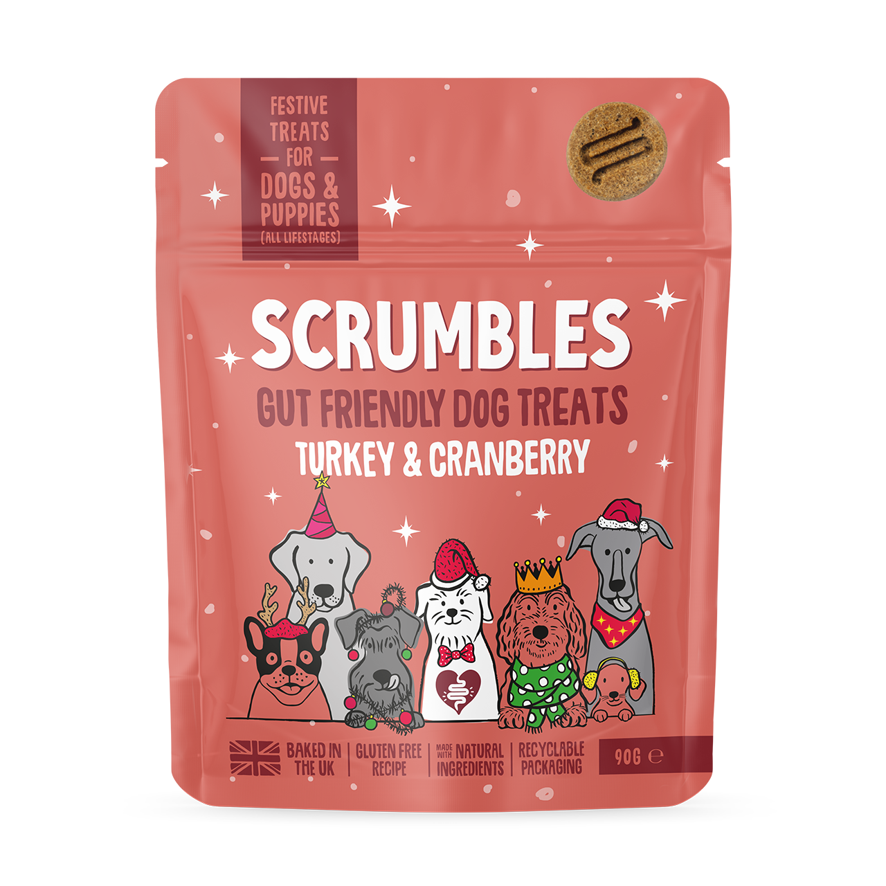 scrumbles Christmas dog treats