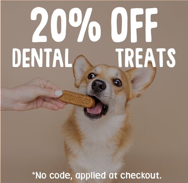 20% off dental dog treats