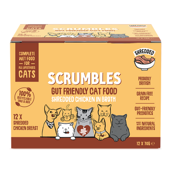 Wet Cat Tins Shredded Chicken in Broth