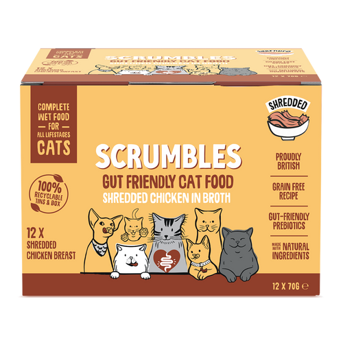 Wet Cat Tins Shredded Chicken in Broth