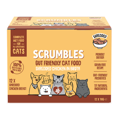 Wet Cat Tins Shredded Chicken in Broth