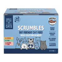 Wet Cat Tins Shredded Meat & Fish in Broth