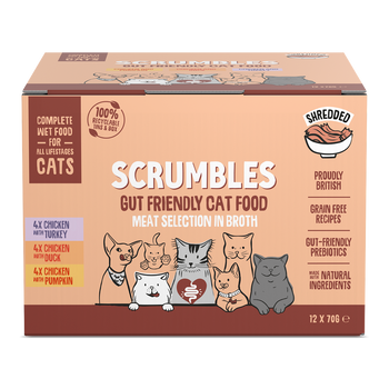 Wet Cat Tins Shredded Poultry in Broth