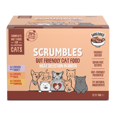 Wet Cat Tins Shredded Poultry in Broth