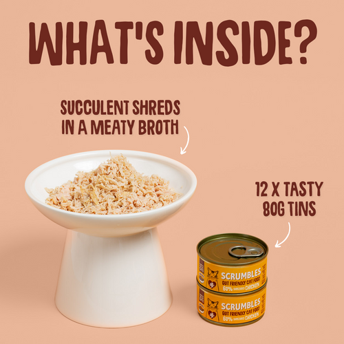 Wet Cat Tins Shredded Poultry in Broth