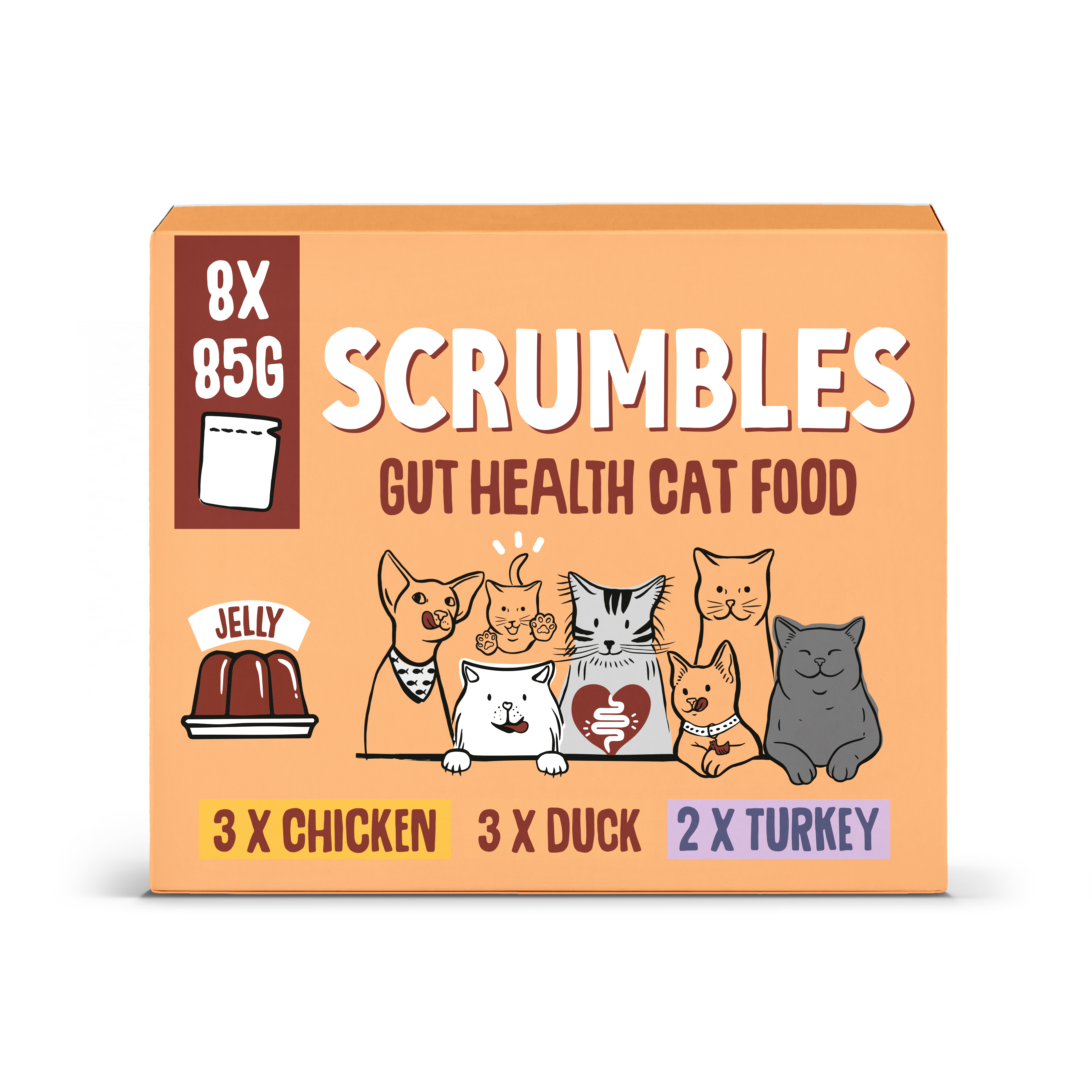 Wet Cat Pouches Poultry in Jelly