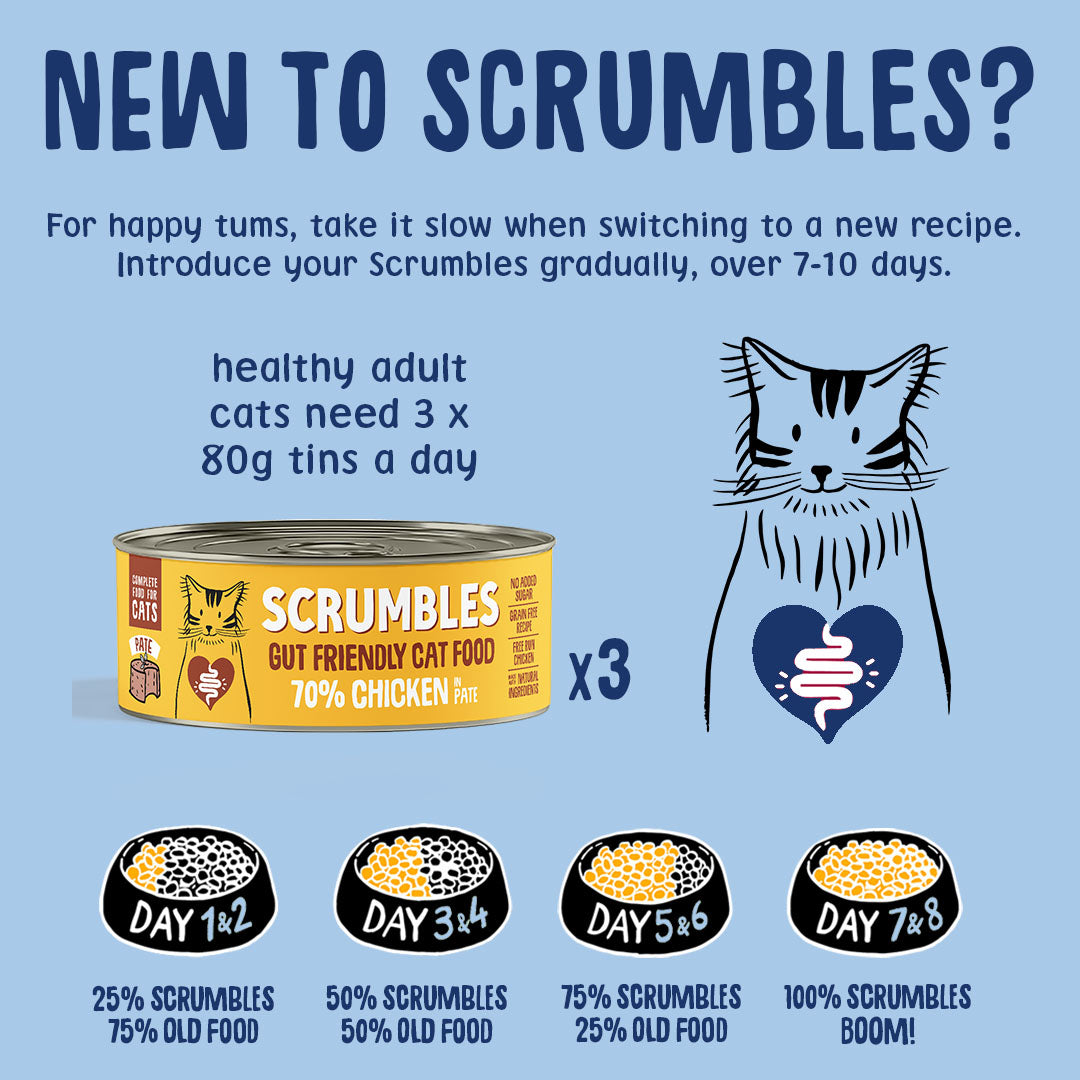 Wet Cat Tins Pate Feeding Guideline