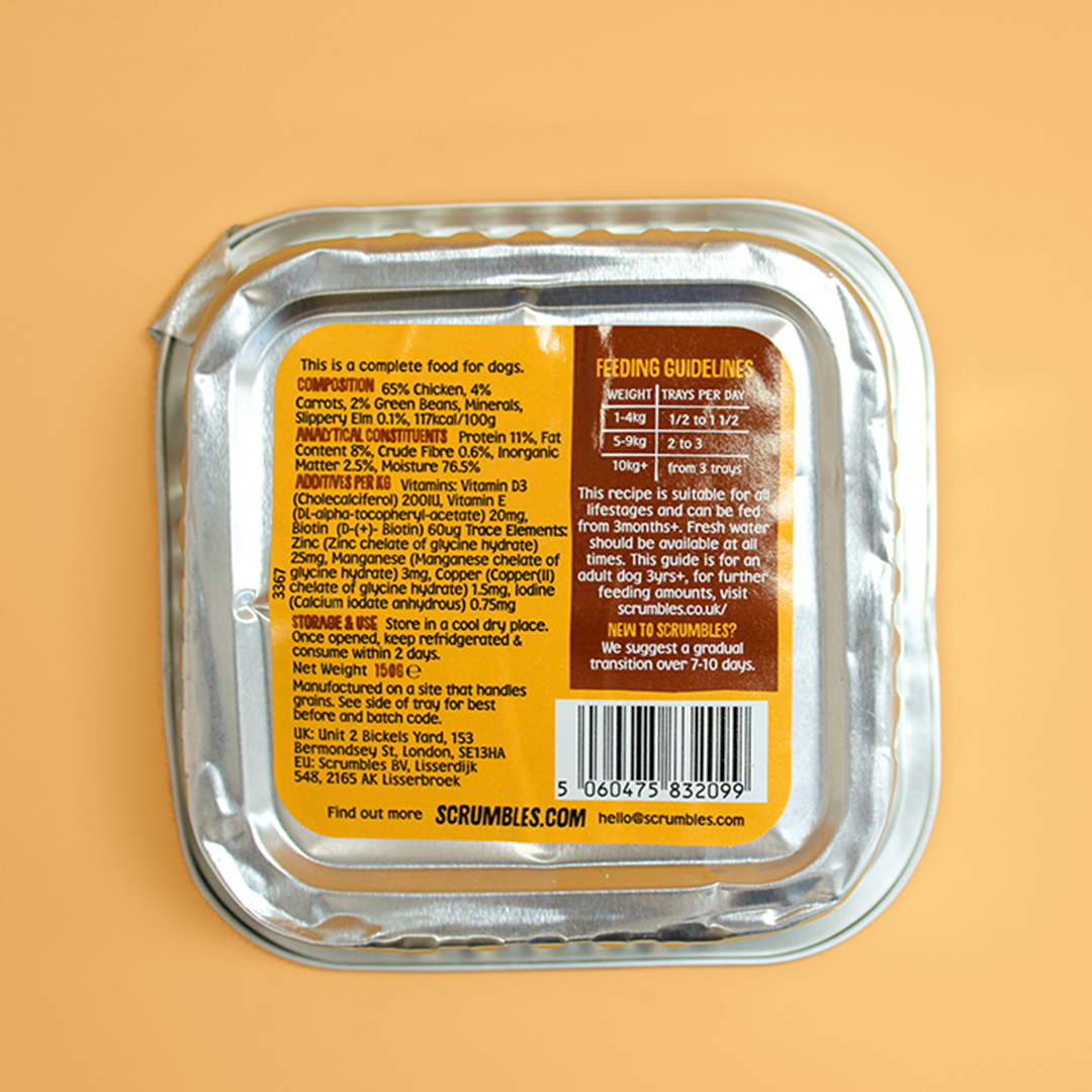 Chicken 150g Wet Dog Food Ingredients