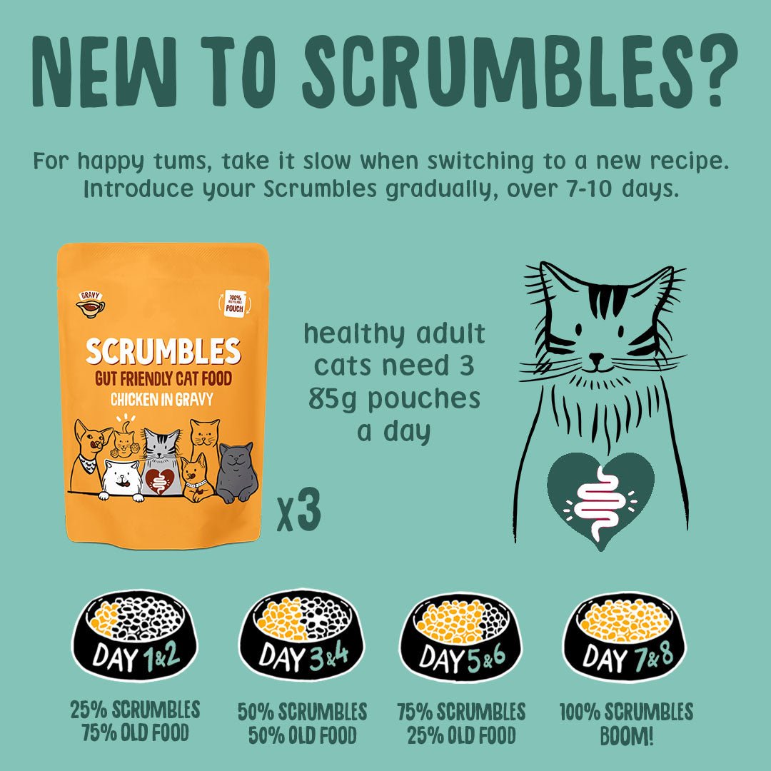 Wet Cat Pouches Gravy Feeding Guideline