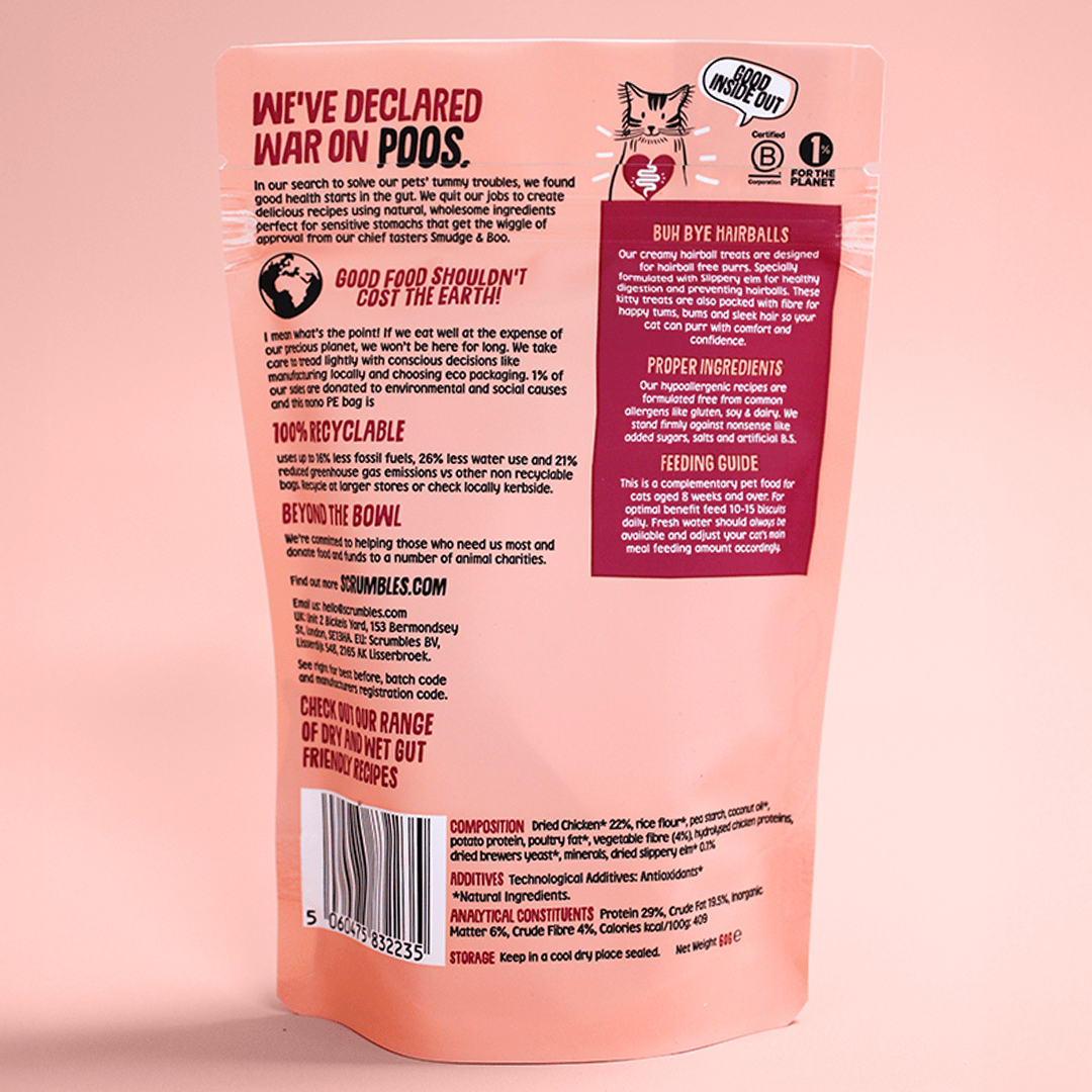 Hairball Krunchies Cat Treats Ingredients