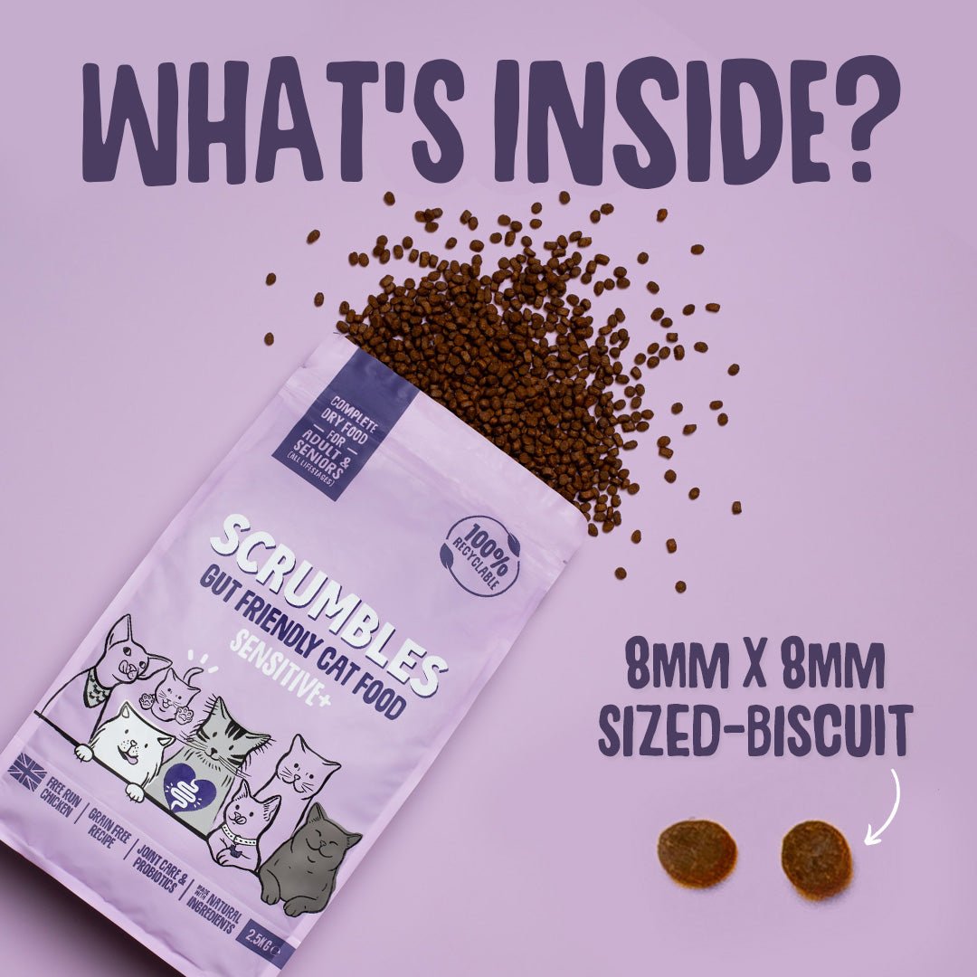 Sensitive+ Dry Cat Food Gut Friendly Feeding