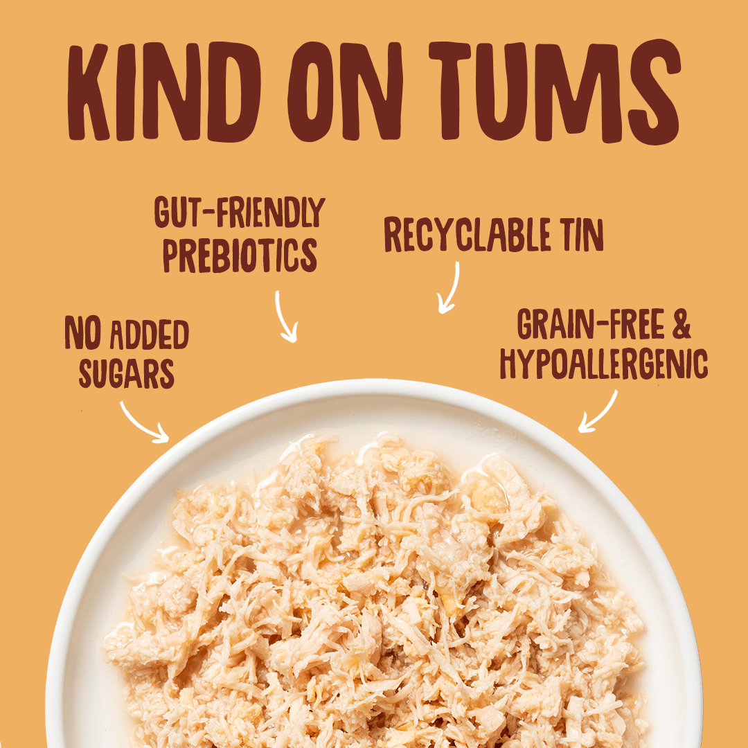 Wet Cat Tins Shredded Chicken in Broth Gut Friendly