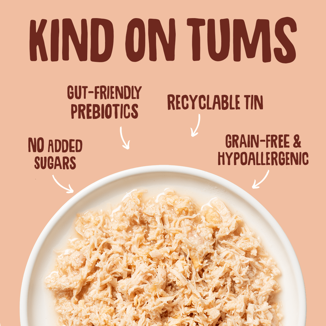 Wet Cat Tins Shredded Poultry in Broth Gut Friendly