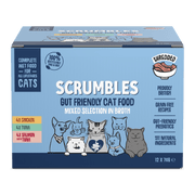 Wet Cat Tins Shredded Meat & Fish in Broth