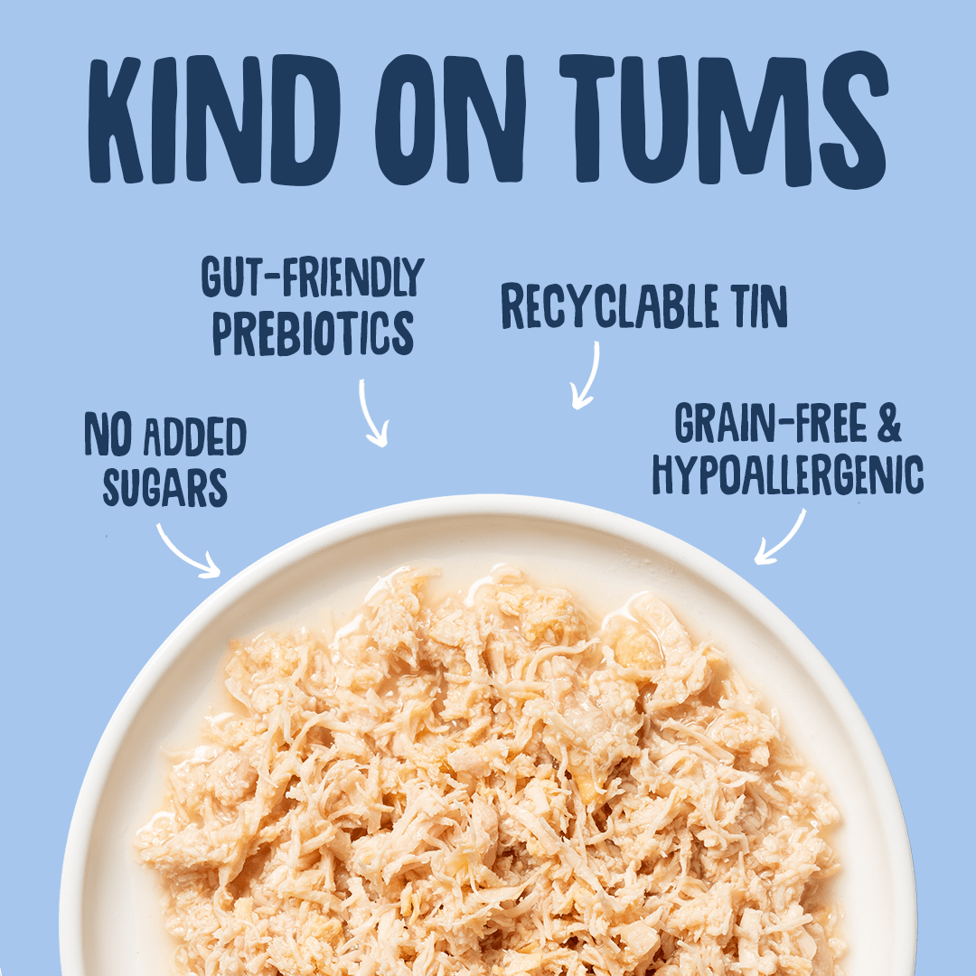 Wet Cat Tins Shredded Meat & Fish in Broth Gut Friendly